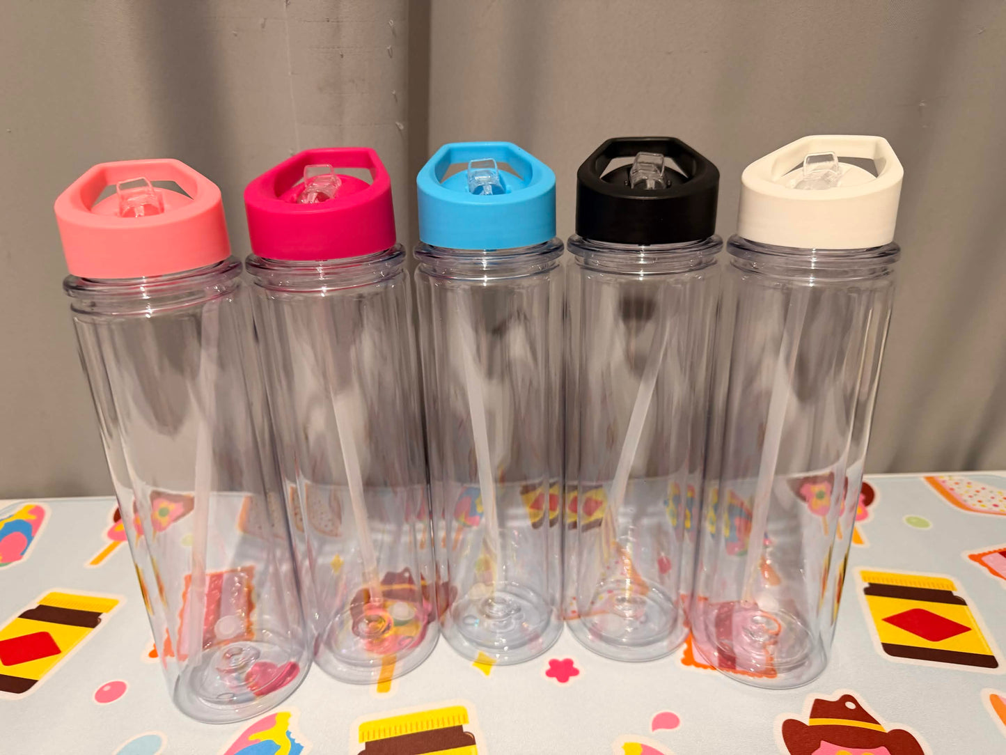 15oz Acrylic Snowglobe Water Bottle